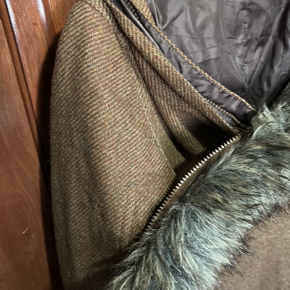Wool Spiewak Duffle Coat with Toggles and Hood Tweed look - Picture 6 of 10